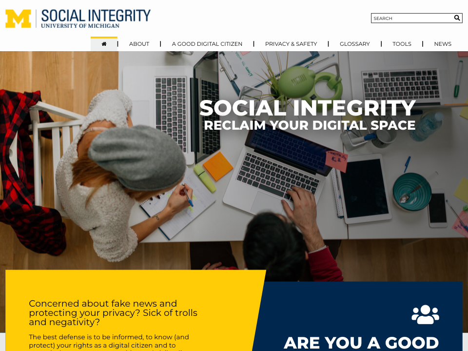 Social Integrity home page
